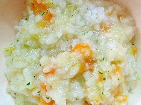 離乳食後期　４種の野菜入り五目あんかけお粥